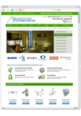 Faucets and Fixtures Online
Level 3 Design/Development Package