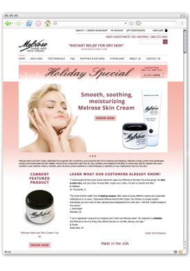 Melrose Skin Cream
Design Only Template Modifications