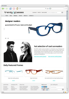 Trendy Glasses
Level 2 Design/Development Package